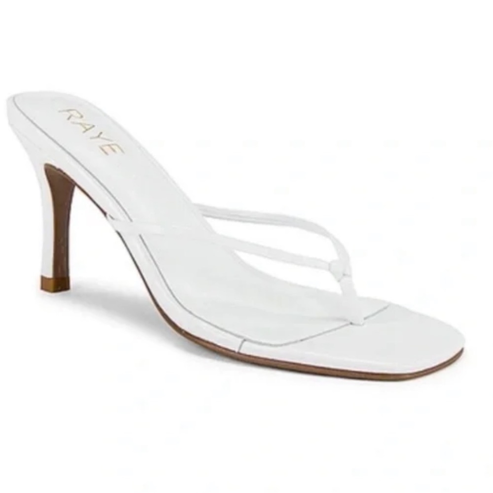 Revolve Raye Corso Heels Mules in White Size 7 - Picture 2 of 7